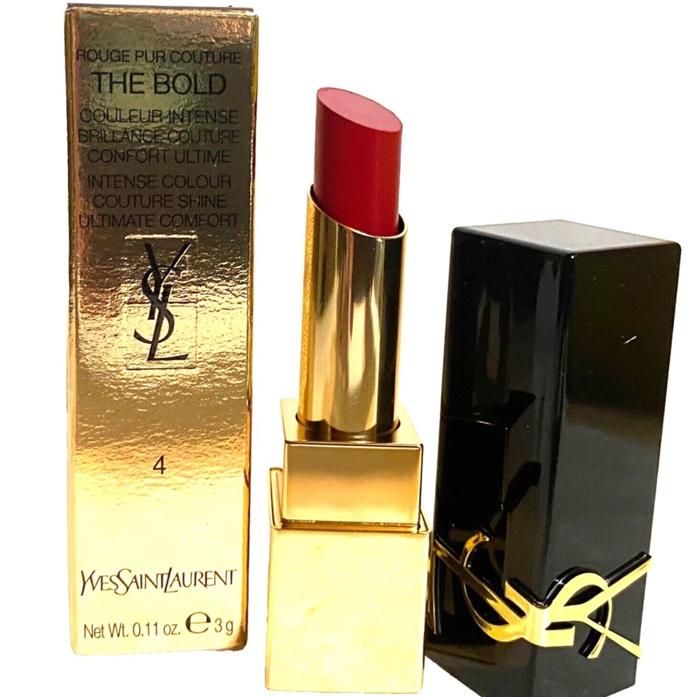 YSL Rouge Pur Couture The Bold Lipstick – #4 Revenged Red 💄